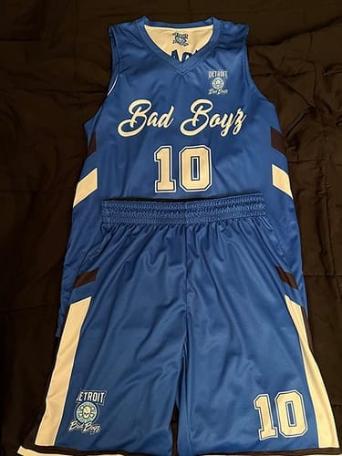 Customer photo review of Custom Red White Double Side Sets Design Sportswear Basketball Jersey