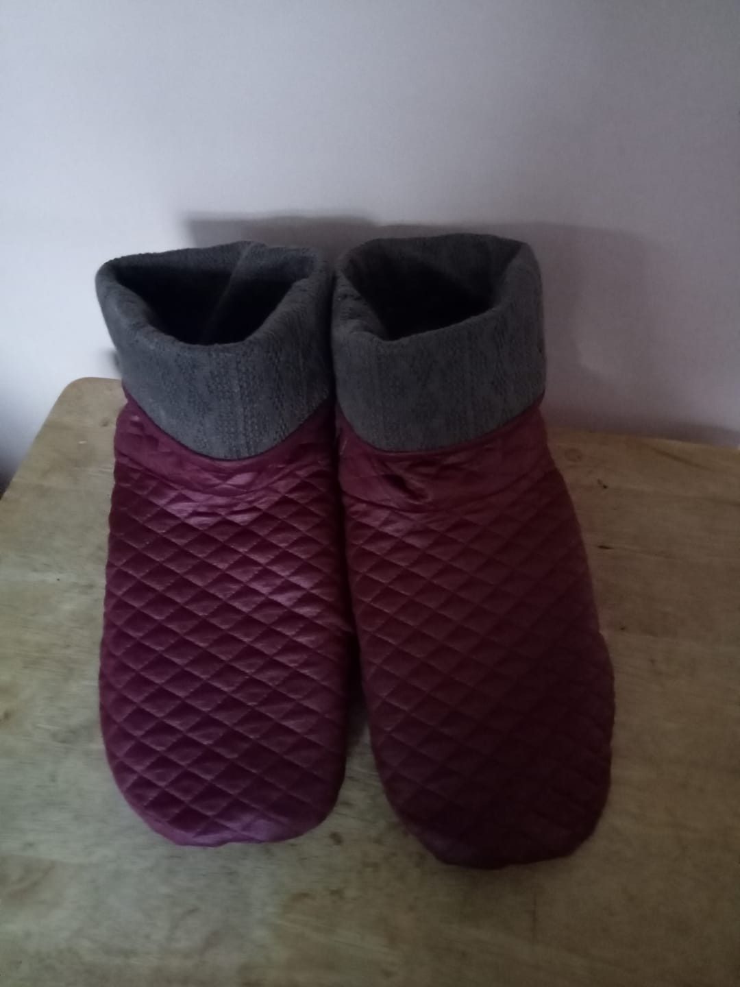 Customer photo review of Burgundy Quilted Jersey Fabric #2