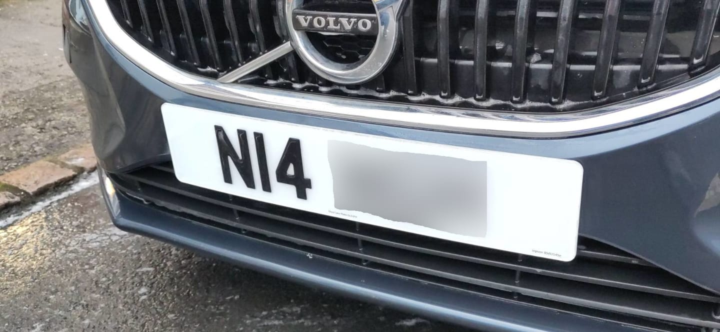 Customer photo review of 3D Gel UK Acrylic Number Plate
