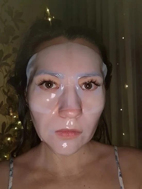Customer photo review of Bio-Collagen Face Mask