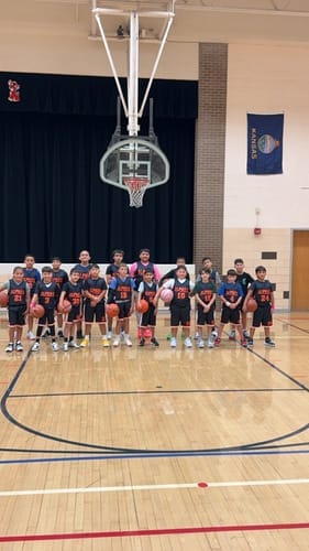 Customer photo review of Custom Black Blue Double Side Tops Basketball Jersey
