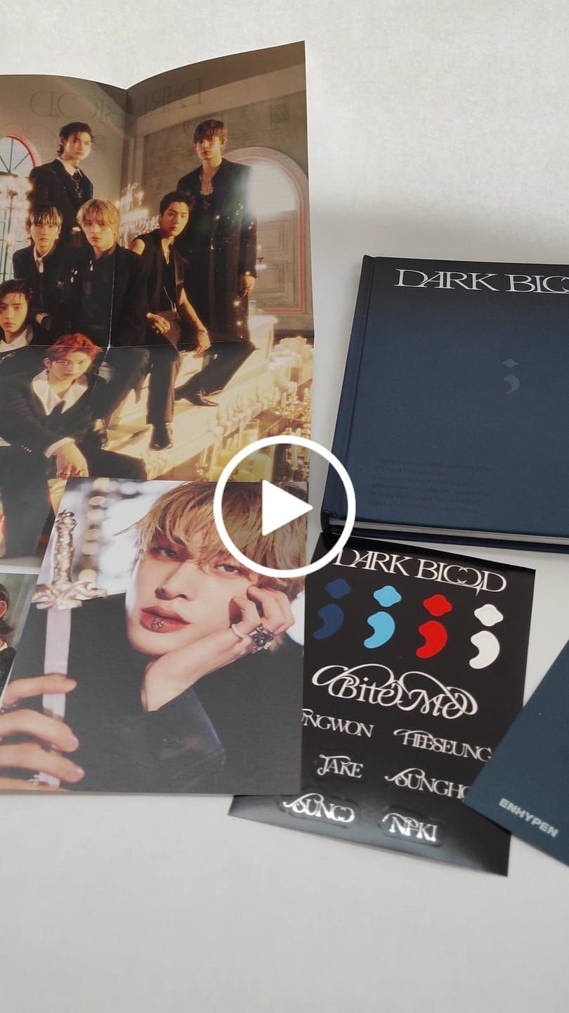 Customer video review of ENHYPEN - DARK BLOOD ALBUM