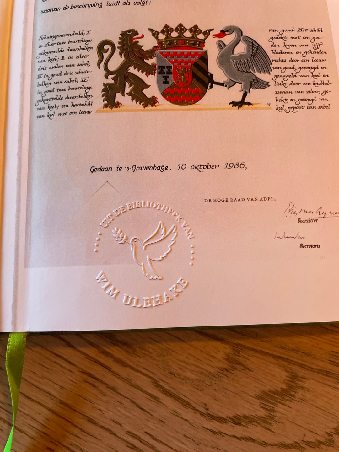 Customer photo review of BoekenStempel - Persoonlijke Boekstempel