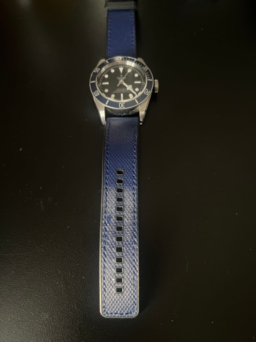 Customer photo review of Leather & Rubber - Blue