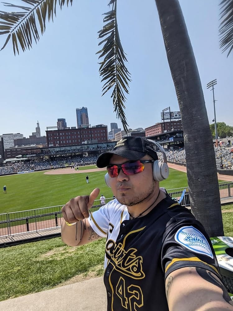 Customer photo review of Custom Black White-Old Gold Split Fashion Authentic Baseball Jersey