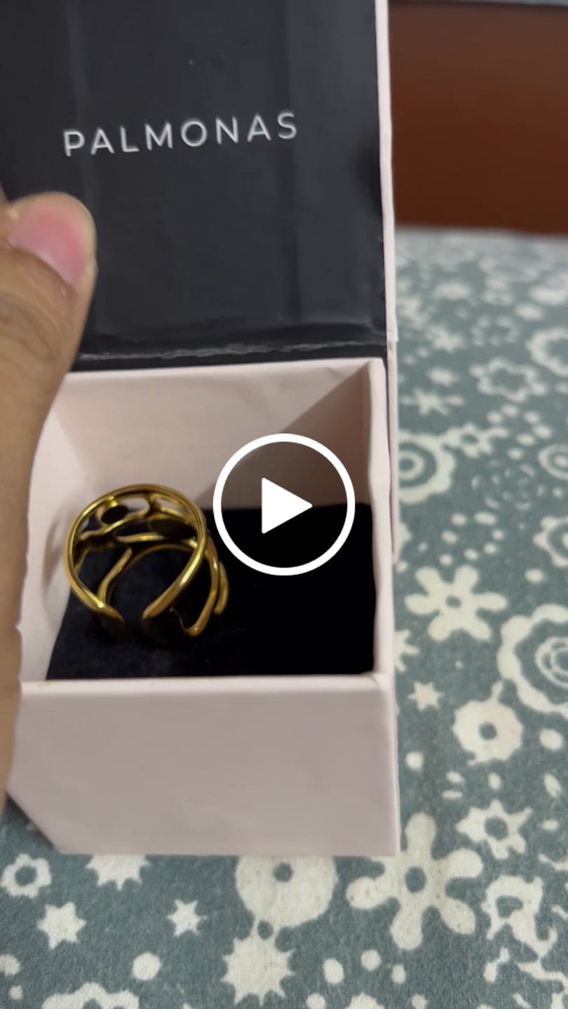 Customer video review of Statement Gemstone Gold Ring