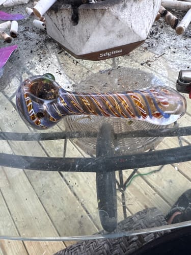 Customer photo review of Glass Hand Pipe