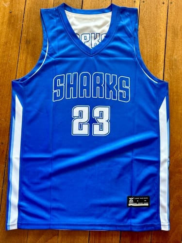 Customer photo review of Custom Black White Double Side Sets Design Sportswear Basketball Jersey