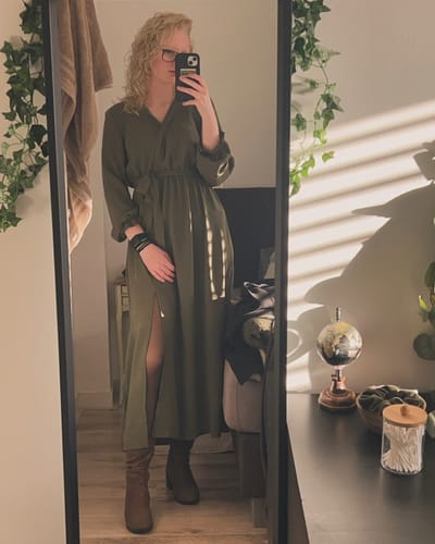Customer photo review of Maxi Dress Femke Groen