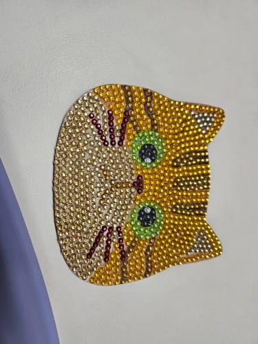 Customer photo review of Whisker Wonders Diamond Painting Coaster Set (10-Piece with Holder)