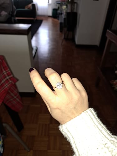 Customer photo review of anello kate bianco