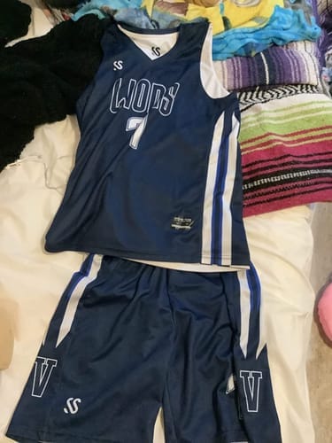 Customer photo review of Custom Black White-Pink Pattern Tie Dye Sports Uniform Basketball Jersey