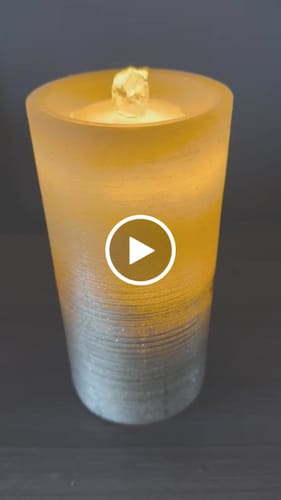 Customer video review of Champagne Ombre Water Wick Candle