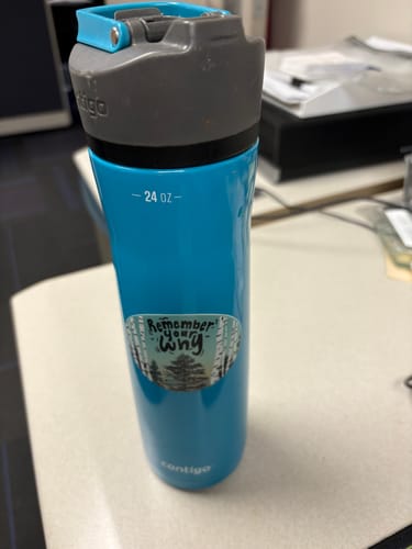 Customer photo review of Remember Your Why Positivity Sticker