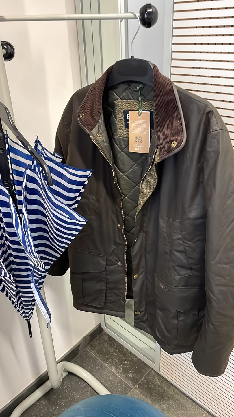 Customer photo review of Barbour Hereford Men's Wax Jacket - Olive