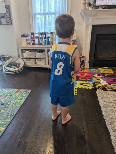 Customer photo review of Custom Black White Double Side Sets Design Sportswear Basketball Jersey