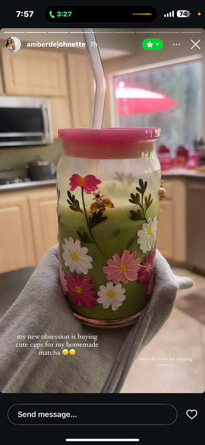 Customer photo review of Matcha Latte - Whey Protein Isolate