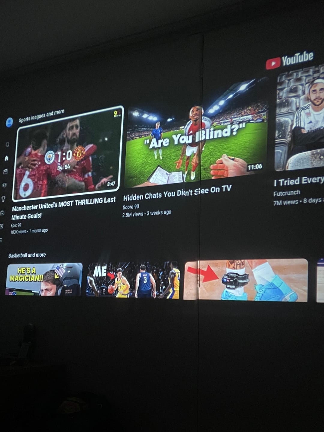Customer photo review of MovieHub™ Ultra HD Projector + FREE Projector Screen