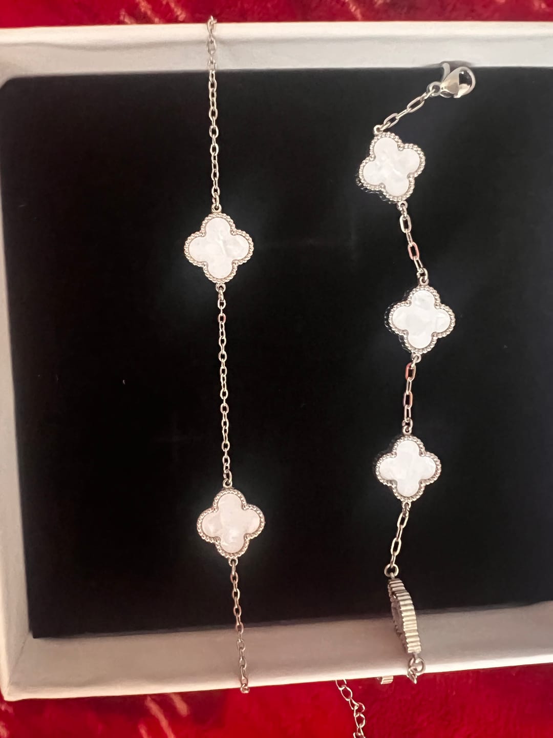 Customer photo review of Set Bratara + Colier Argintiu Flower