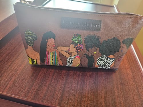 Customer photo review of Squad Espresso Brown Cosmetic Bag