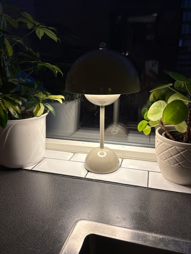 Customer photo review of Bordslampa - Svamplampa Flowerbud - Batteridriven 5000 mAH