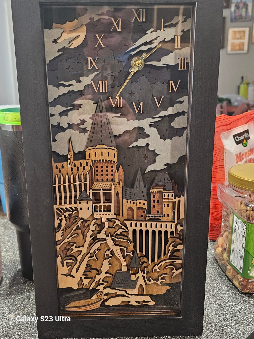 Customer photo review of HOGWARTS 3D WALL CLOCK