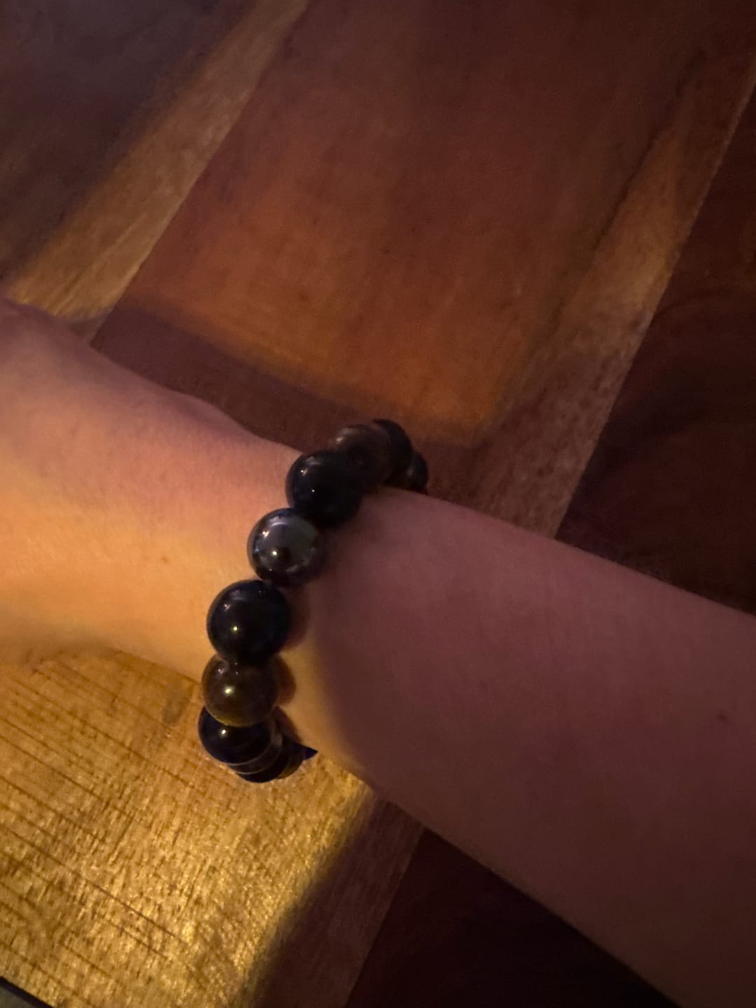 Customer photo review of DREIFACHER SCHÜTZER Tigerauge - Hämatit - Schwarzer Obsidian