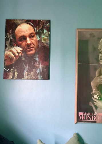 Customer photo review of Tony Soprano Wall Art