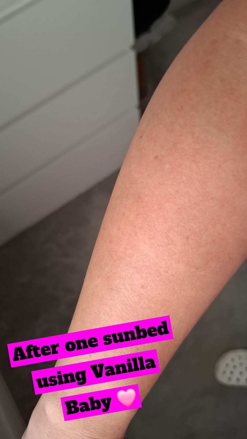 Customer photo review of **PRE ORDER** RAPID TAN - VANILLA BABY - ADVANCED TANNING ACCELERATOR