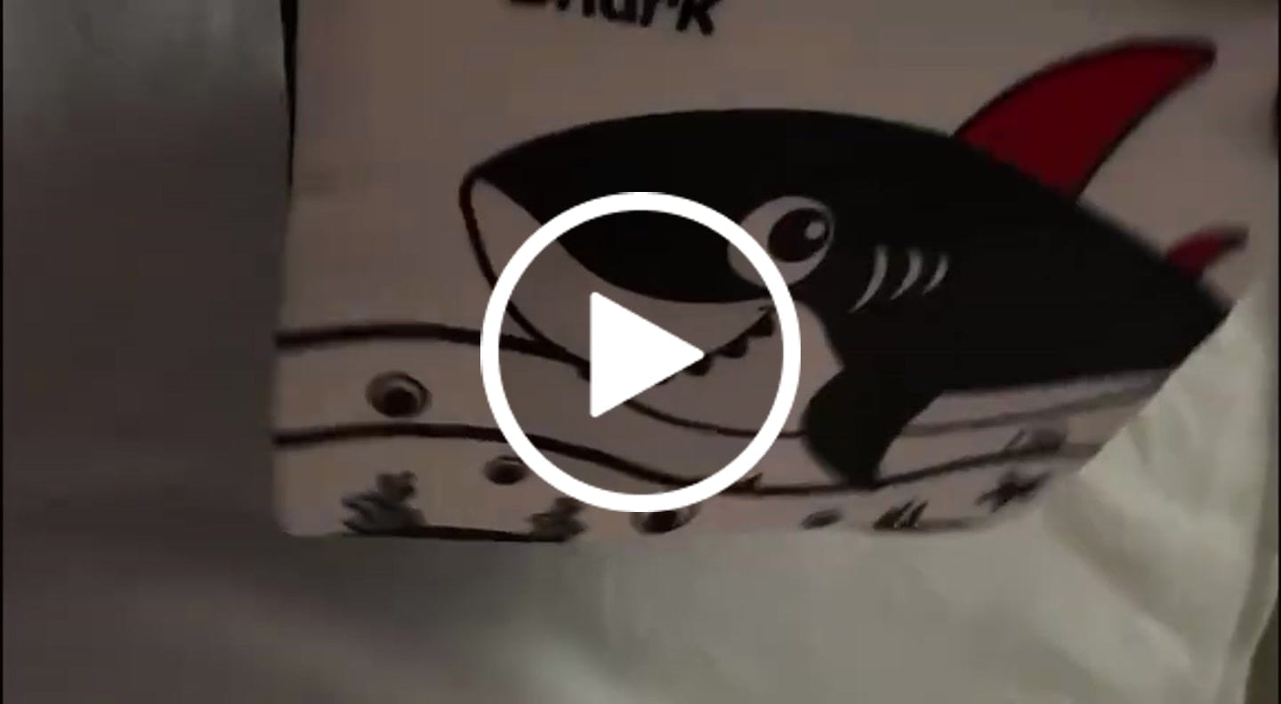 Customer video review of Tummy Time Foldable Mirror with Interactive Sensory Book