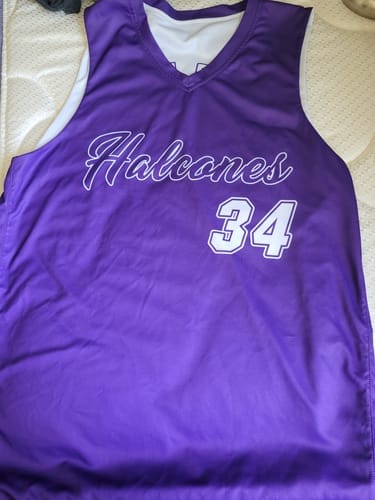 Customer photo review of Custom Black Red Double Side Kits Design Sportswear Basketball Jersey