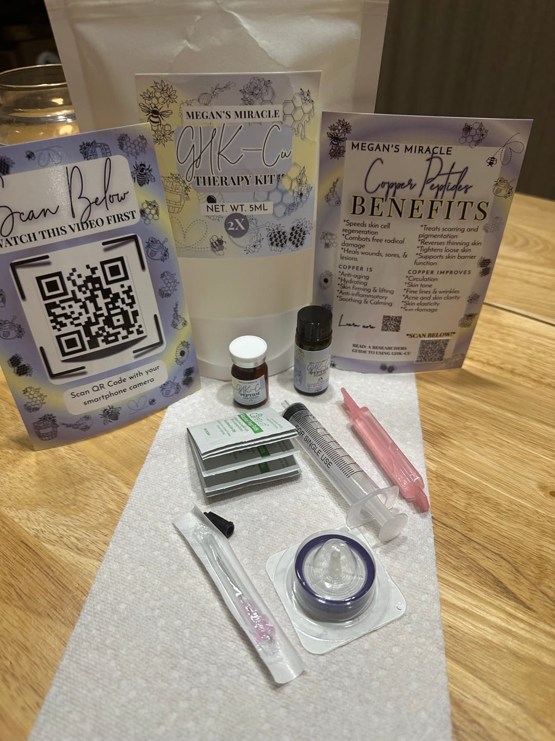 Customer photo review of Copper Peptide GHK-CU Therapy Kit