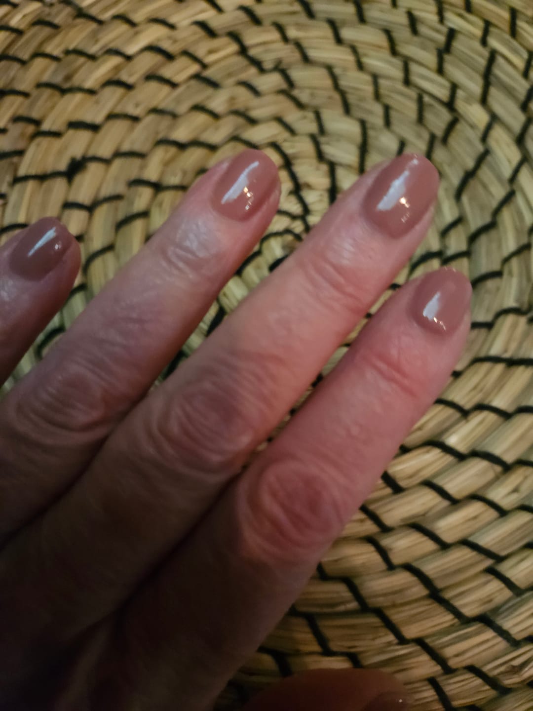 Customer photo review of Auburn Umber Dipping Powder