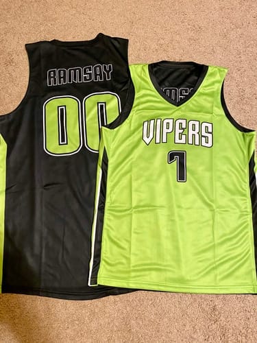 Customer photo review of Custom Pink White  Double Side Tops Athletic Basketball Jersey