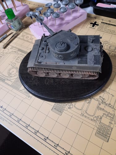 Customer photo review of TIGER TANK CUTTING MAT FOR SCALE MODELS