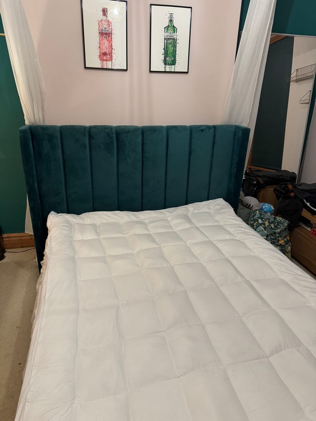 Customer photo review of 10cm Microfiber Mattress Topper