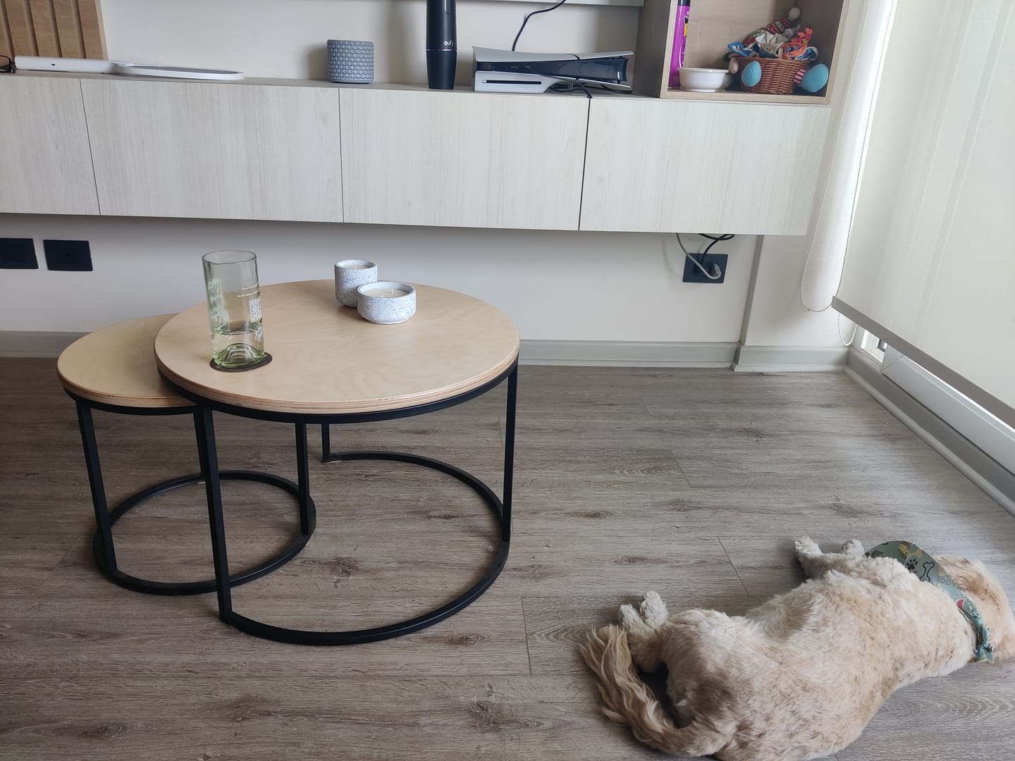 Customer photo review of Mesa de centro circular nido MIMA Negro
