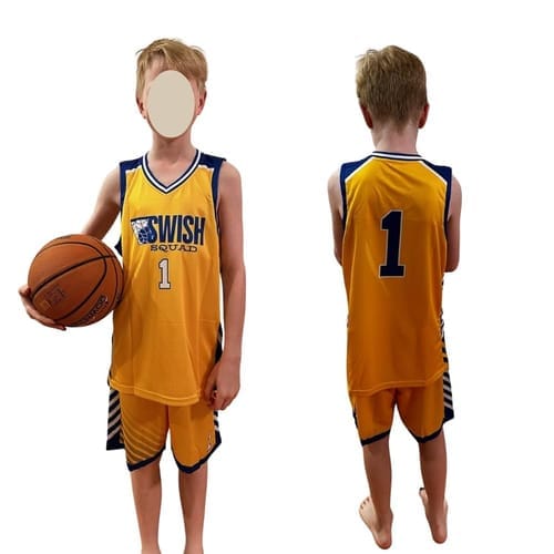 Customer photo review of Custom Black White Double Side Sets Design Sportswear Basketball Jersey