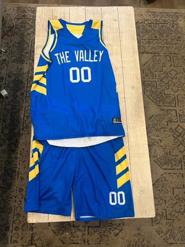 Customer photo review of Custom Black Orange  Double Side Tops Athletic Basketball Jersey