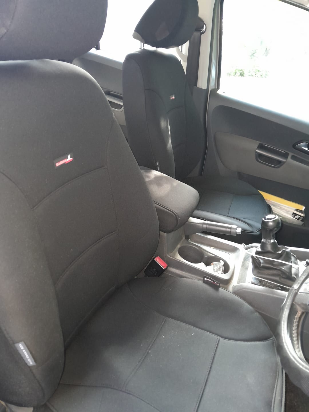 Customer photo review of Sharkskin Front Seat Covers for Volkswagen Amarok (02/2011 - 05/2023)