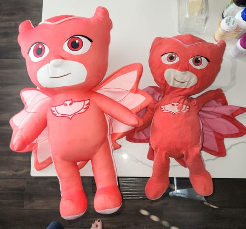 Customer photo review of Turn Kid's Drawings into Plushies