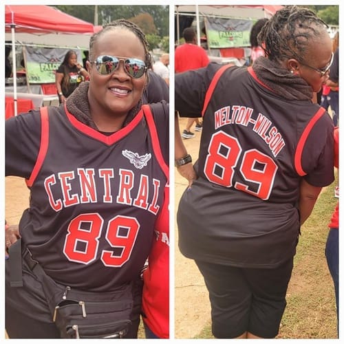 Customer photo review of Custom Red White Double Side Tops Basketball Jersey