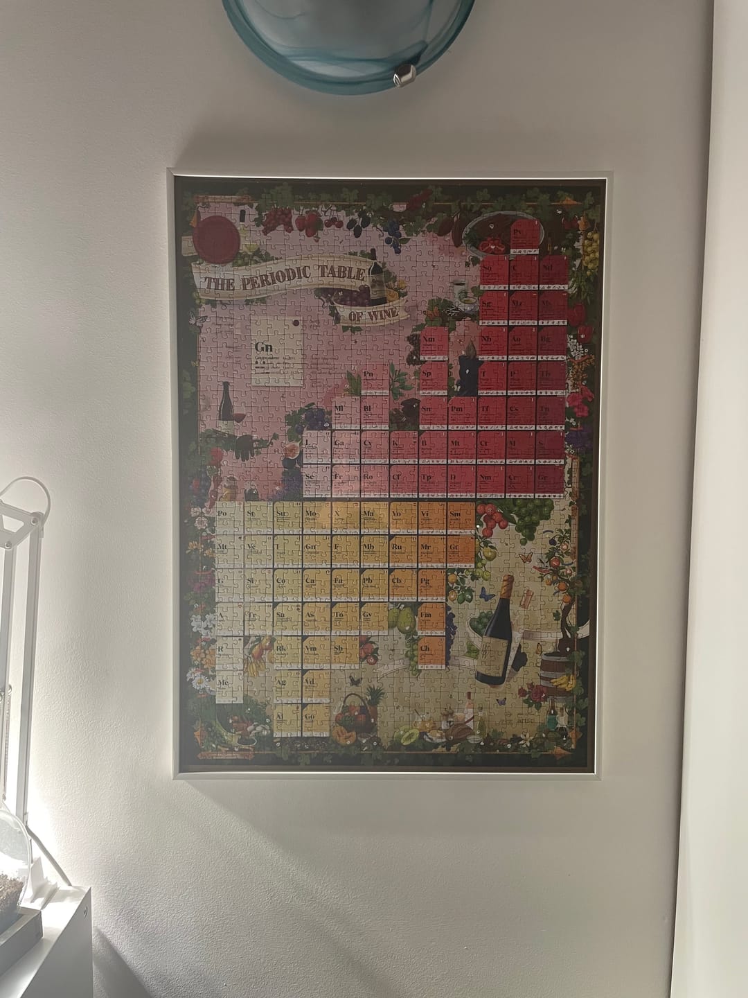 Customer photo review of Wine Puzzle - Periodic Table of Wine
