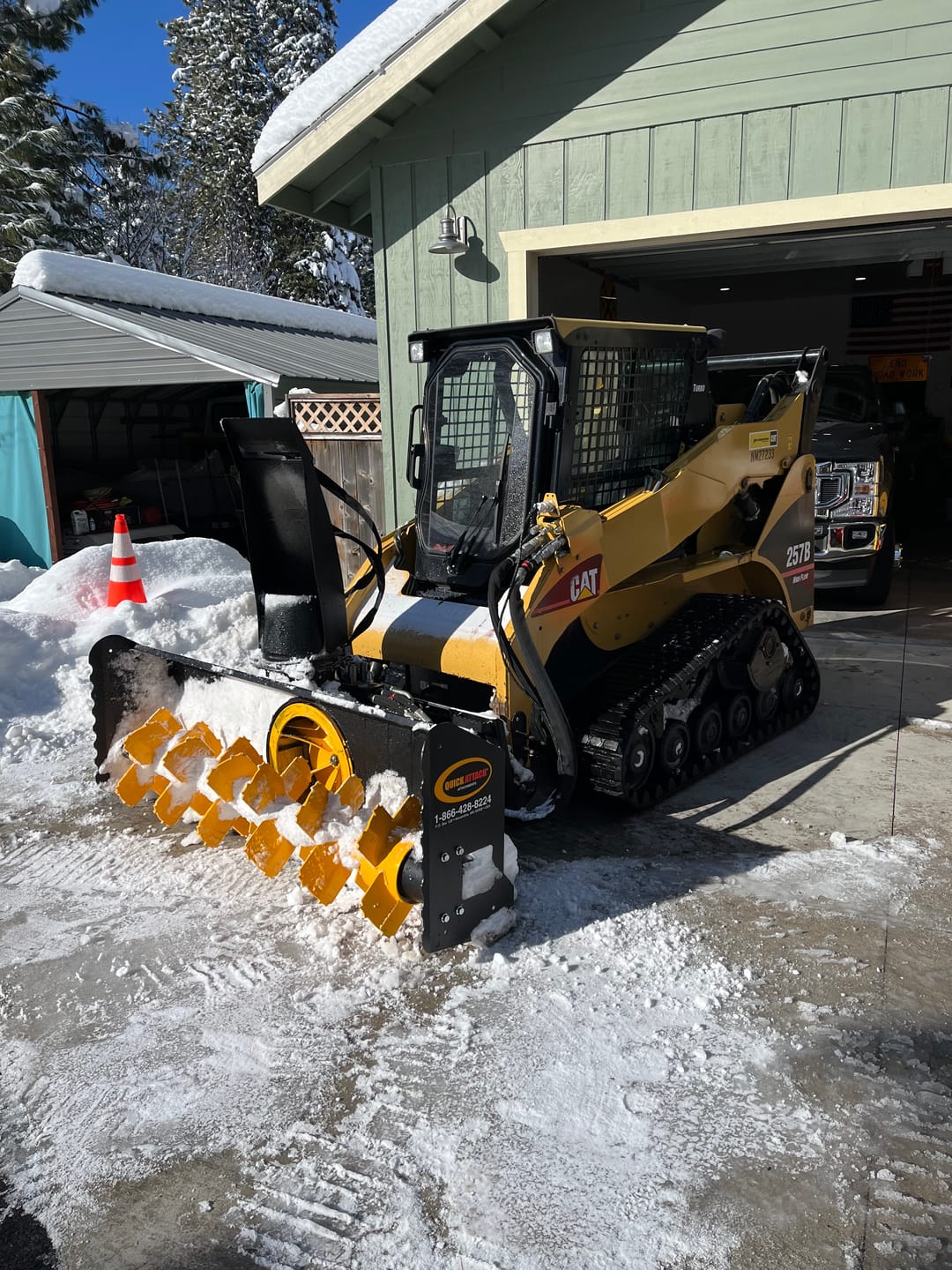 Customer photo review of The Summit Series - Skid Steer Standard Flow Snow Blower