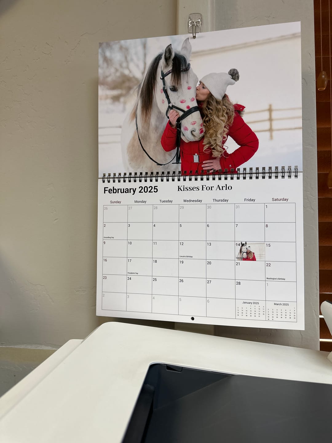 Customer photo review of Free Spirit Equestrian 2025 Calendar