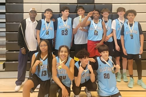 Customer photo review of Custom Reversible Basketball Jerseys with Numbers |  Personalized Double Side Tops