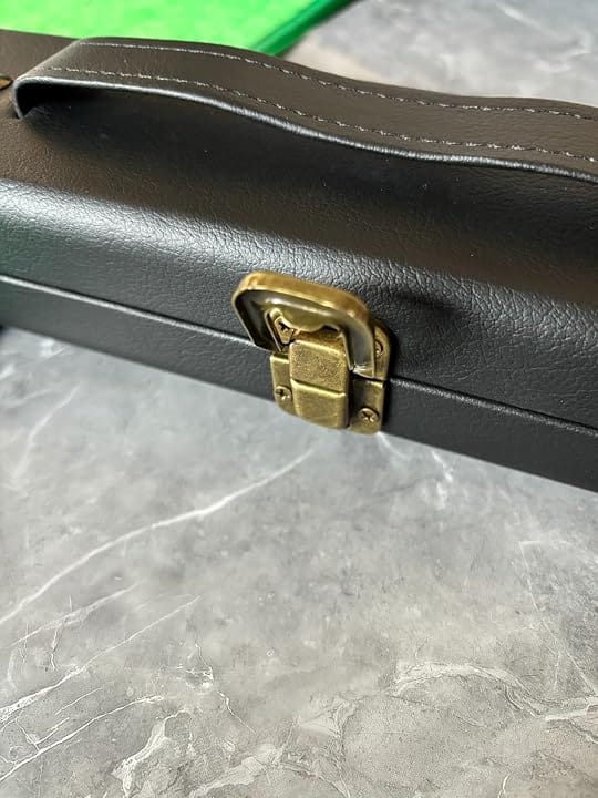 Customer photo review of Cue-King Premier 400 Snooker Cue, Pool Cue, Handmade 57" 18oz 3/4 Jointed with Case, Zebra Wood Cue with Hardcase, Extension and Microfibre Cue Towel