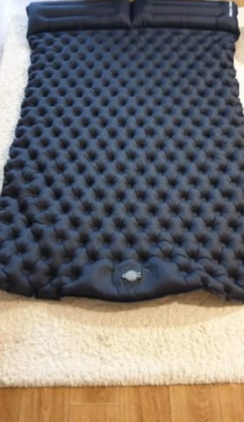 Customer photo review of Ultraleichte kompakte 2 in 1 Isomatte – Ideal für jedes Abenteuer zu zweit.