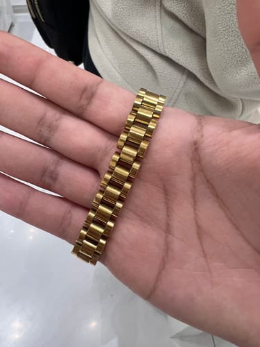 Customer photo review of Brazalete Flexible Eslabones Rectangulares