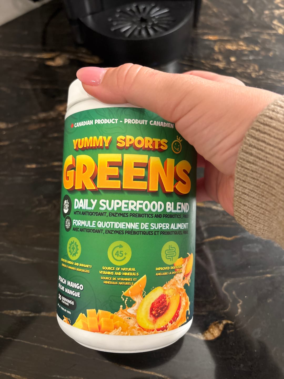 Customer photo review of Yummy Sports - Greens - 300g